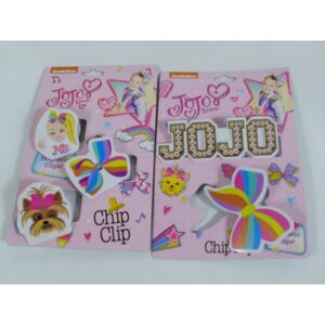 JoJo Siwa Magnetic Chip Clips Lot Of 2‎ Merch/Swag New 5 Ct. Nickelodeon Girl's